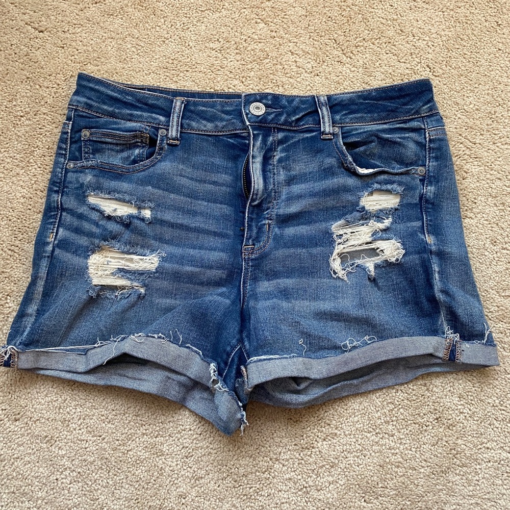 American Eagle Ripped Jean Shorts